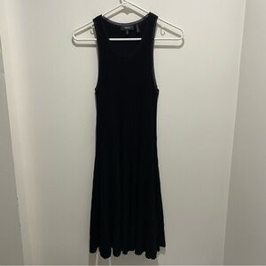 Theory Black Sheath Dress Knee-Length Halter Sleeveless Cocktail